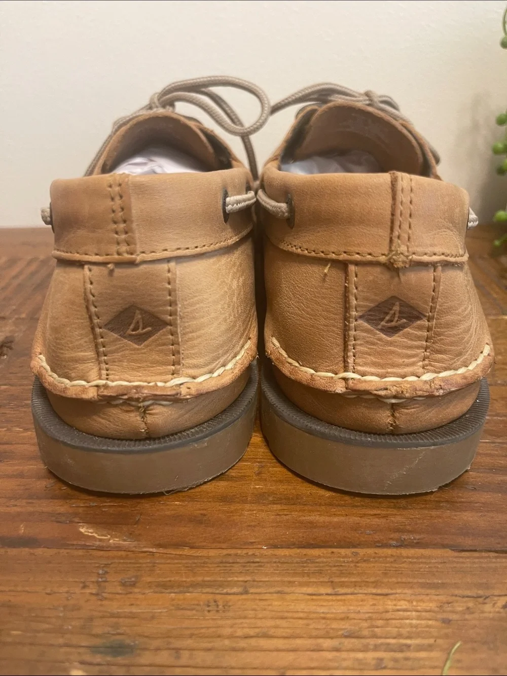 Sperry Men’s Tan Leather 2-Eye Boat Shoes